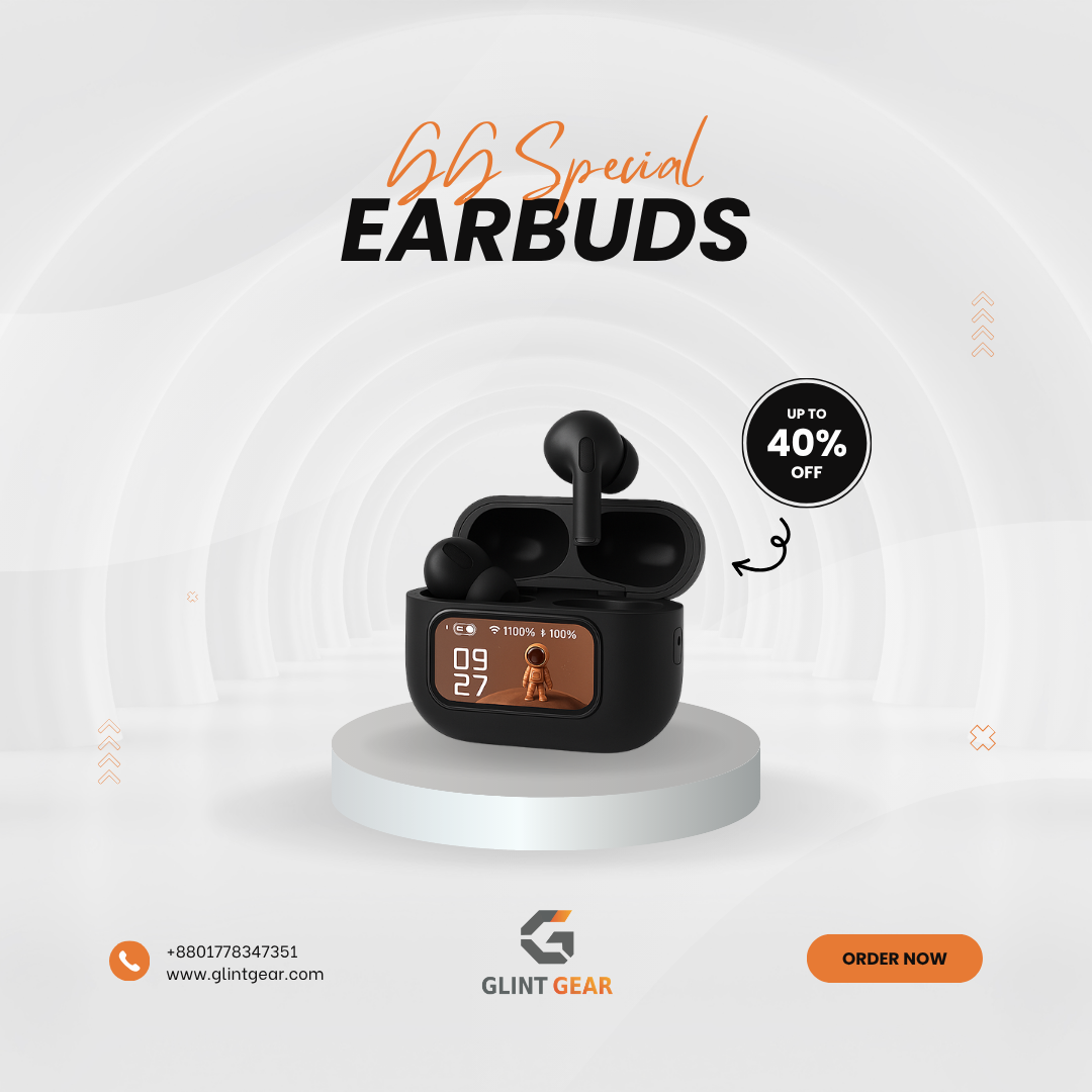 E9 Pro ANC Earbuds with Touch Display