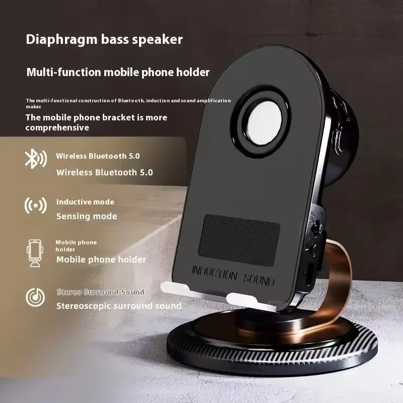 H58 Sensor Speaker Phone Holder Multi-function Wireless Phone Holder photo 2