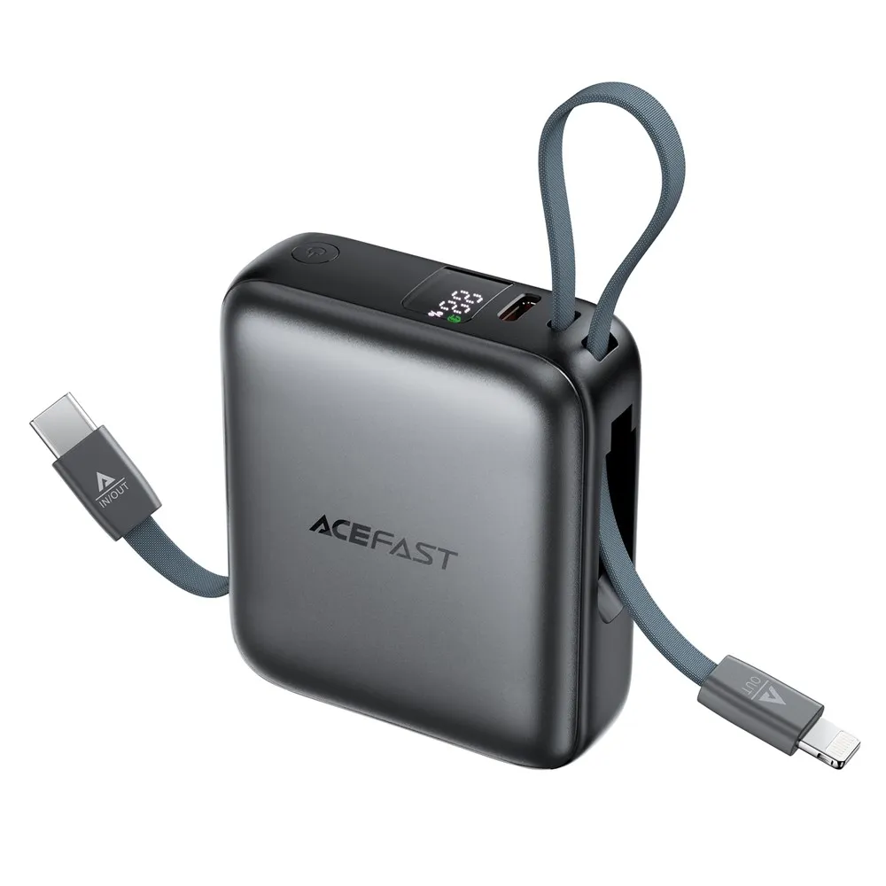 6632001180A-1 ACEFAST M23 22.5W 10000mAh Power Bank With Built-In Cables - Image 1