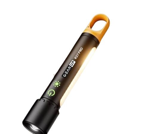 GearUP K57 Pro High Power LED Flashlight with COB Light