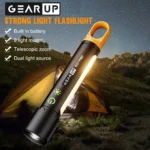 GearUP K57 Pro High Power LED Flashlight with COB Light - Image 2