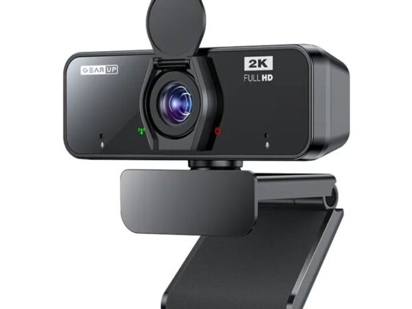 GearUP K450 Webcam- 2K 4.0MP HD USB Webcam with Built-in Mic
