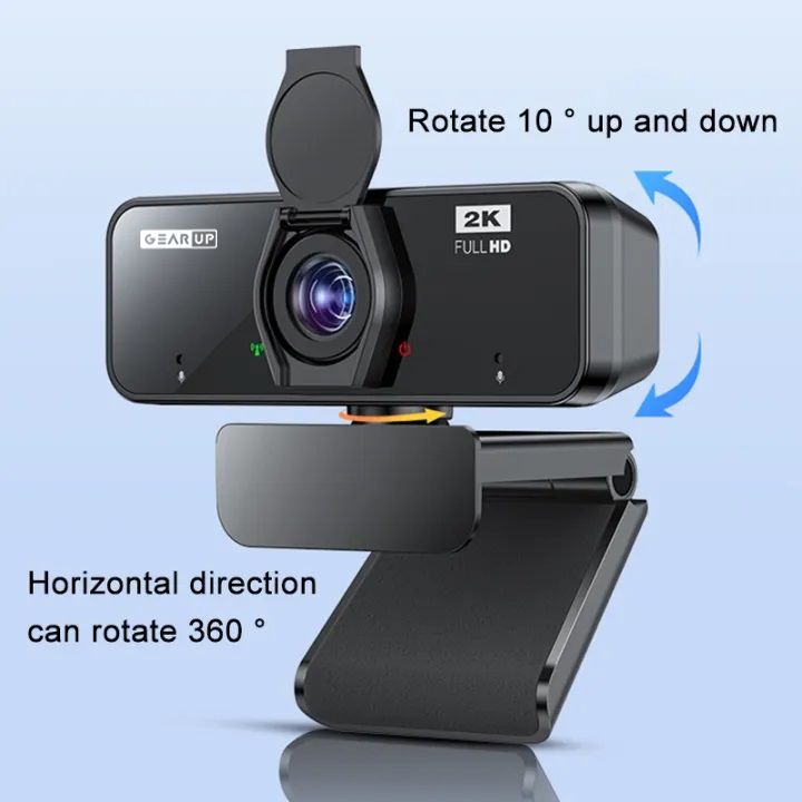 GearUP K450 Webcam- 2K 4.0MP HD USB Webcam with Built-in Mic - Image 2