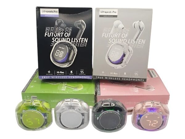 Transparent Ultrapods pro True Wireless Earbuds Random Color