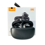 YW15 Active Noise Cancelling Earbuds – Black - Image 2