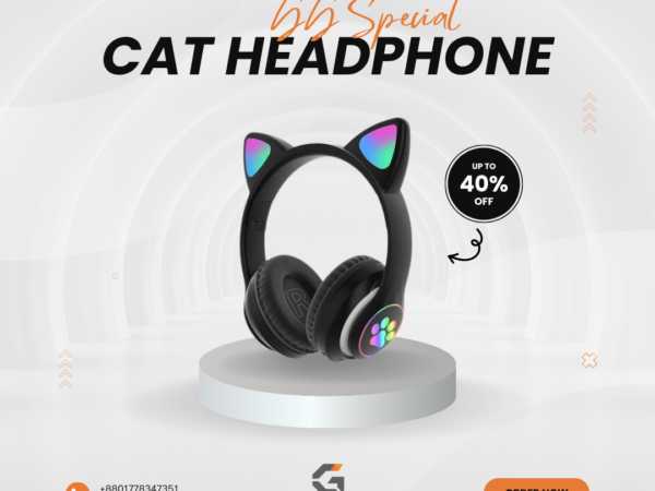 STN-28 Cat Ear Headphones Foldable Wireless BT5.0