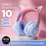 PM-35 Cat RGB ANC Bluetooth Headphone - Image 5