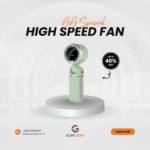 Turbo Fan 5 Speed Rechargeable Portable Mini Fan - Image 2