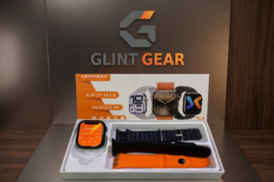 KW25 MAX Smartwatch with 3 Straps | Health Tracking